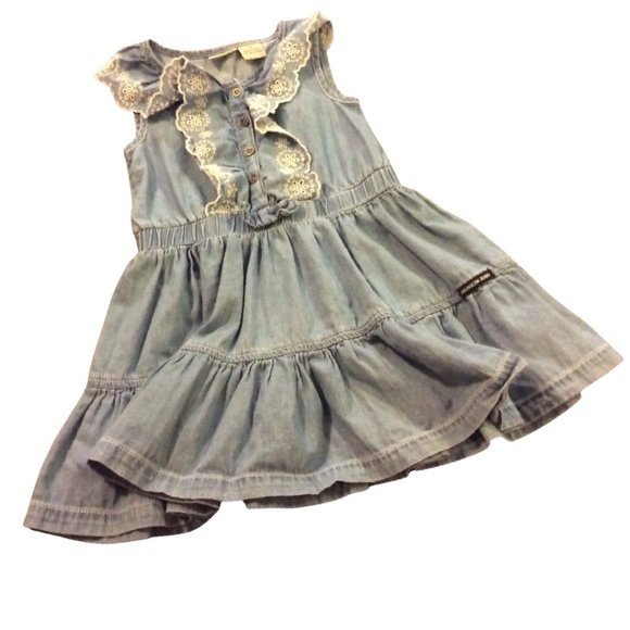 Toddler Girls - Ruffled Sleeveless Dress - Picture 1 of 1
